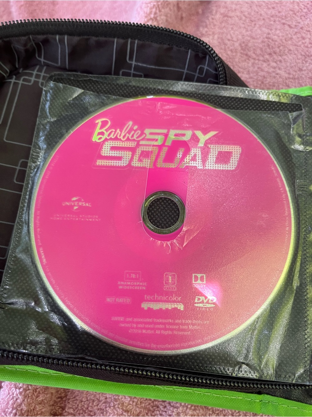 Barbie Pink Spy Squad DVD Disc